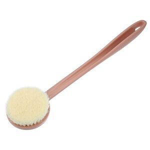 1 Pc Body Bath Brush with Long Handle for Skin Exfoliating PP Pink
